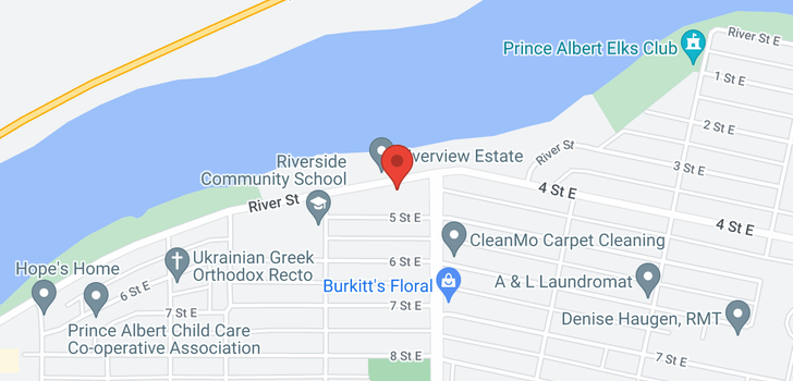 map of 569 River ST E